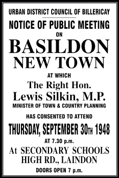 Basildon New Town Poster - Picture appears courtesy of the Basildon Council website