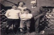 Louis Silverman with his wife and family