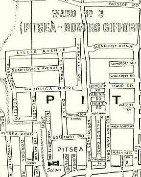 Former properties in Pitsea area.