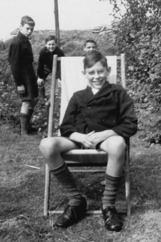 From left to right, George Woodcock, Wally Dunning and Vic Bentley. I am seated in the deckchair.